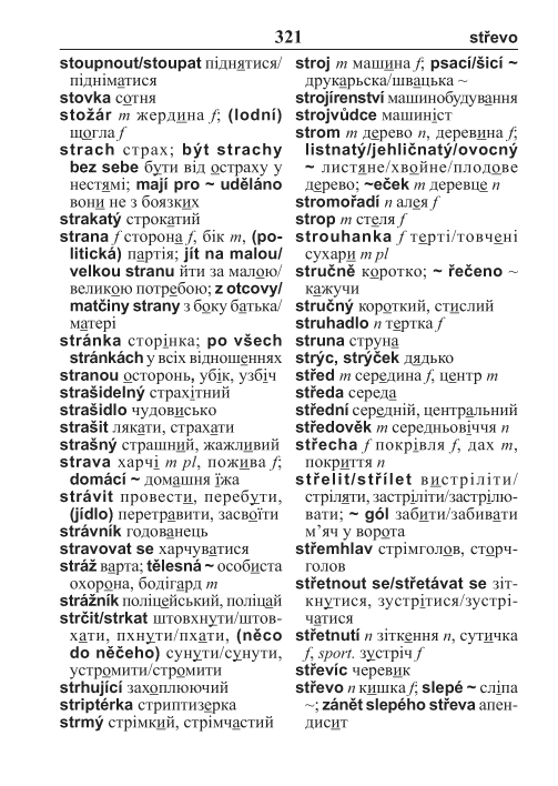 Ukrajinsko-český česko-ukrajinský kapesní slovník