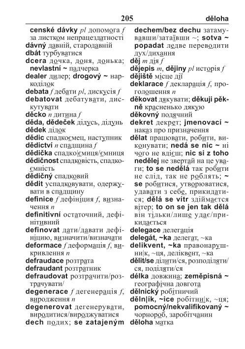 Ukrajinsko-český česko-ukrajinský kapesní slovník