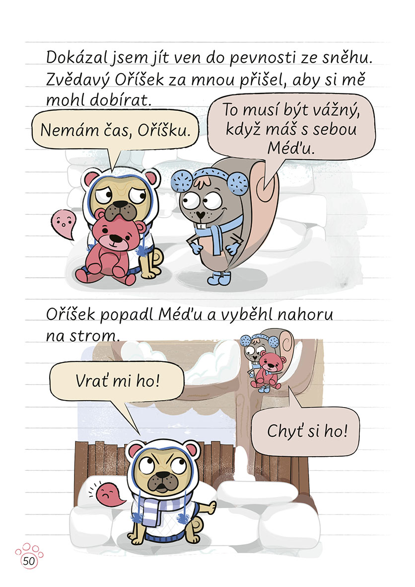 Deník mopse: Sněhový den