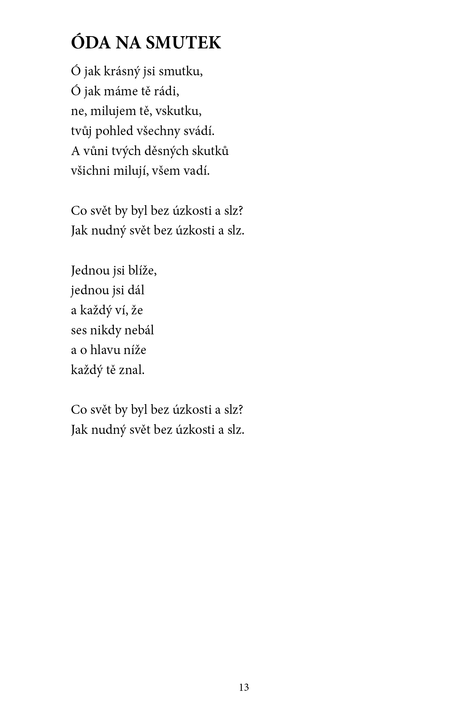 Elegie na radost