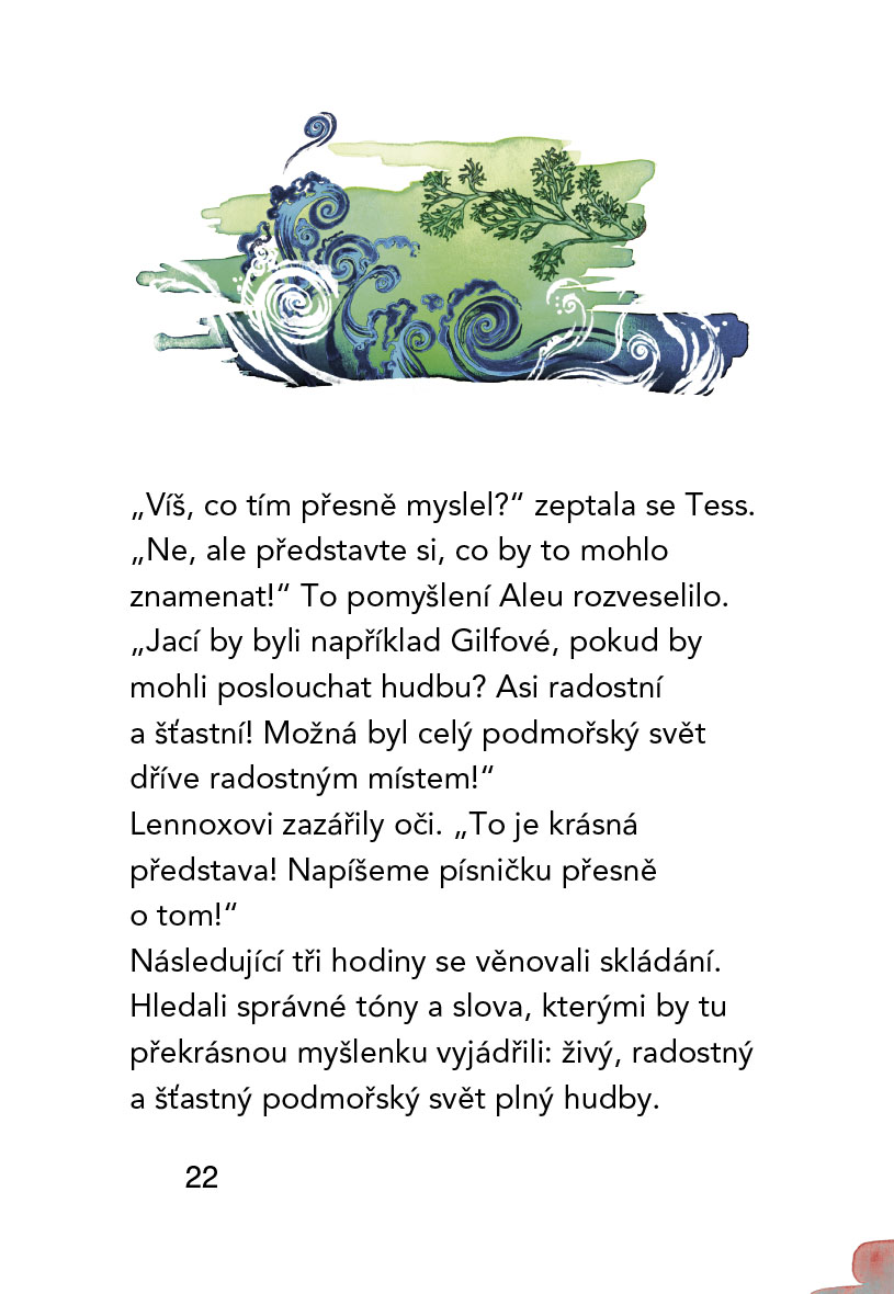 Alea - dívka moře: Písnička pro Gilfy - pro začínající čtenáře