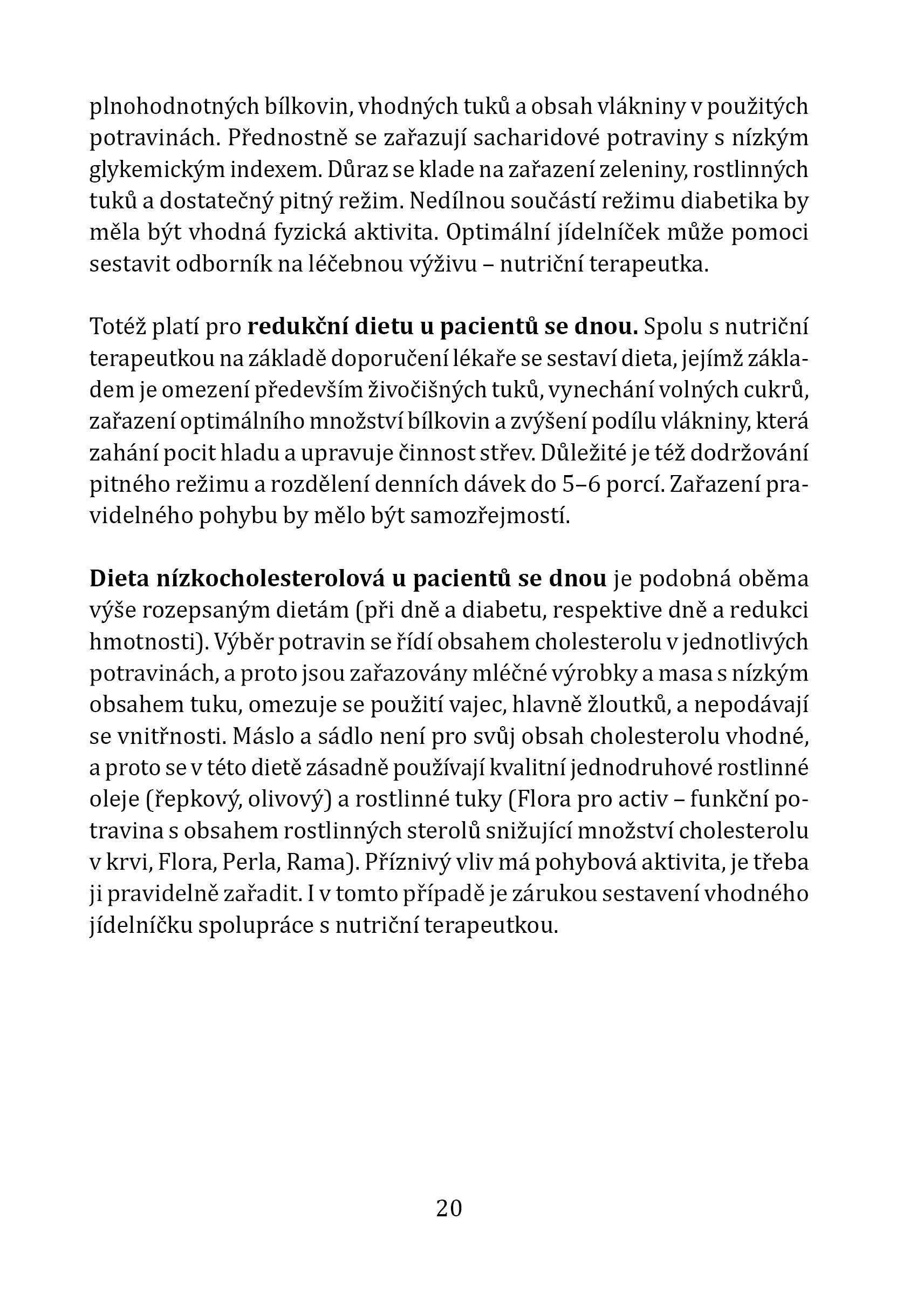 Kuchařka při onemocnění dnou