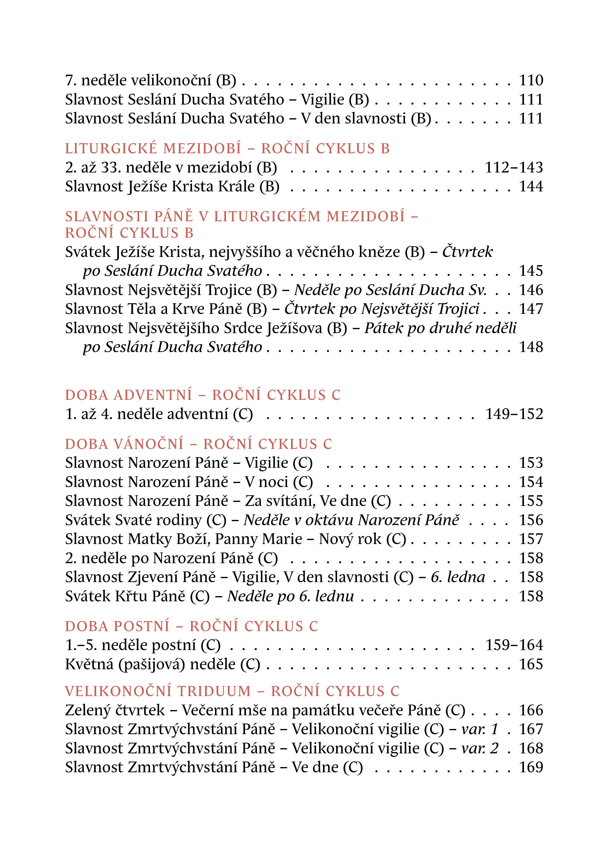 Přímluvy - liturgické texty