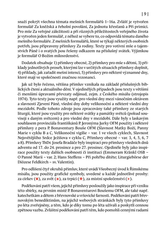 Přímluvy - liturgické texty