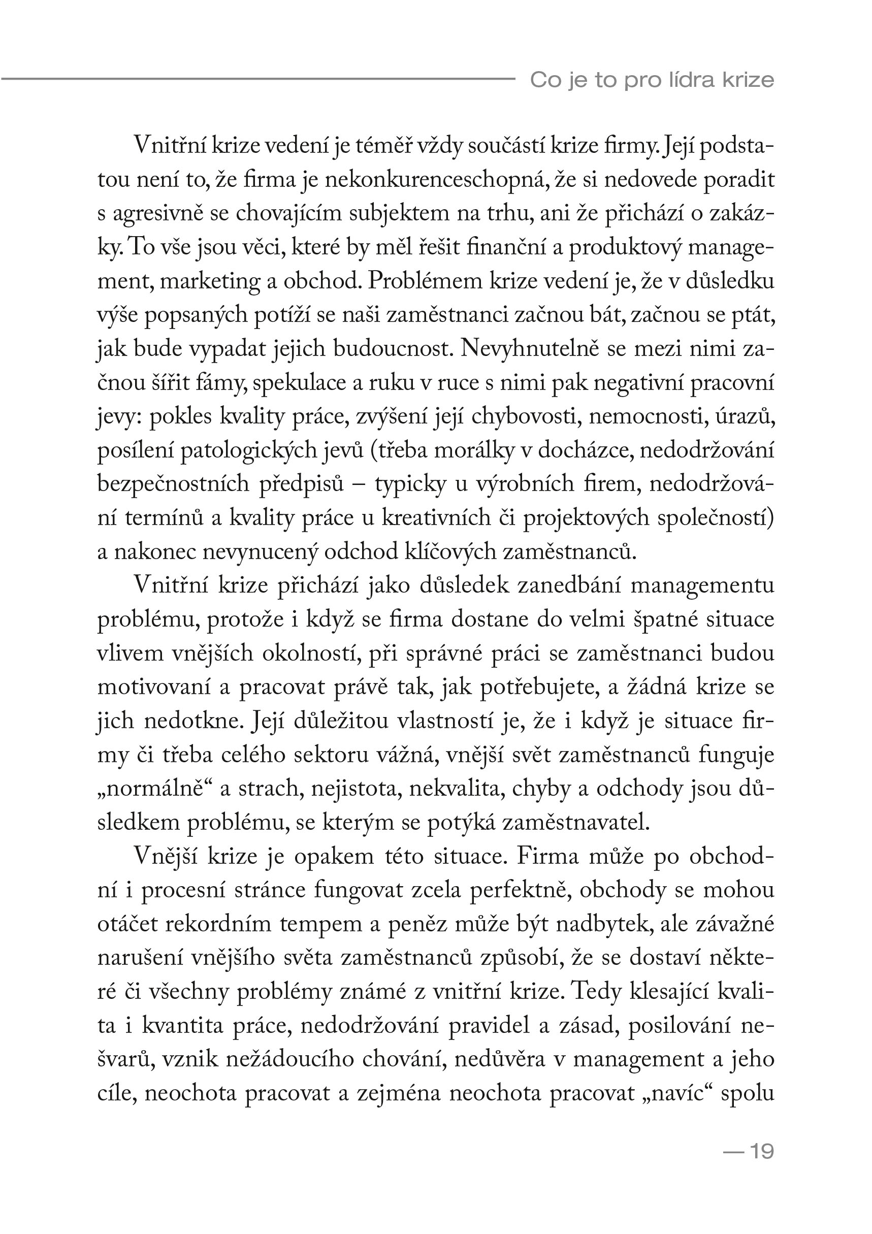 Vedení v krizi 