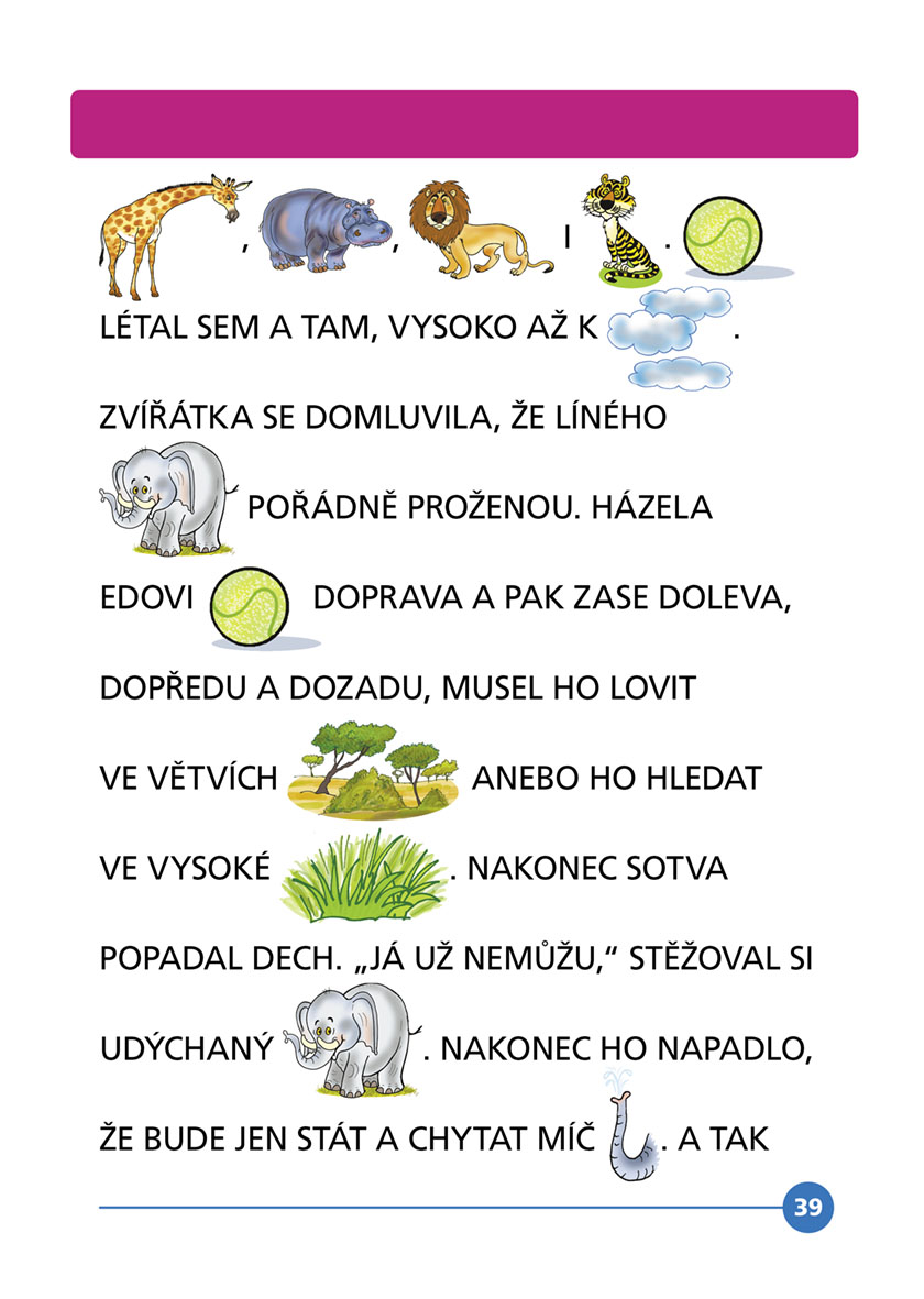 Čteme s obrázky – Jak se žirafa vytahovala a další pohádky