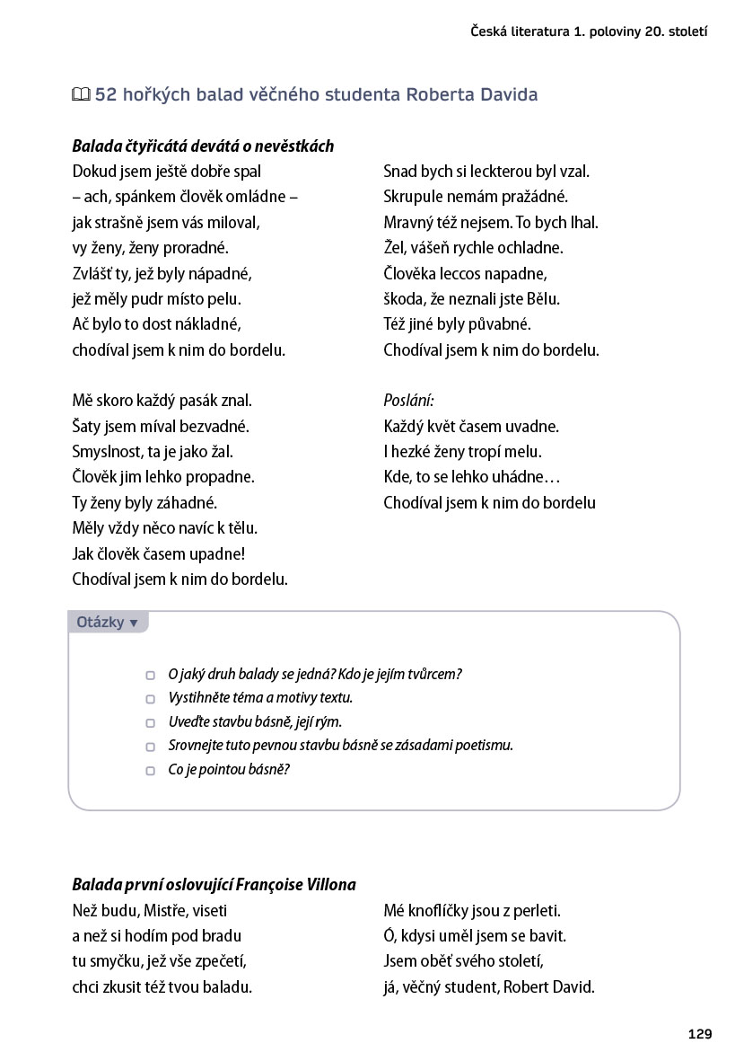 Nová čítanka III. k Literatuře v kostce pro SŠ