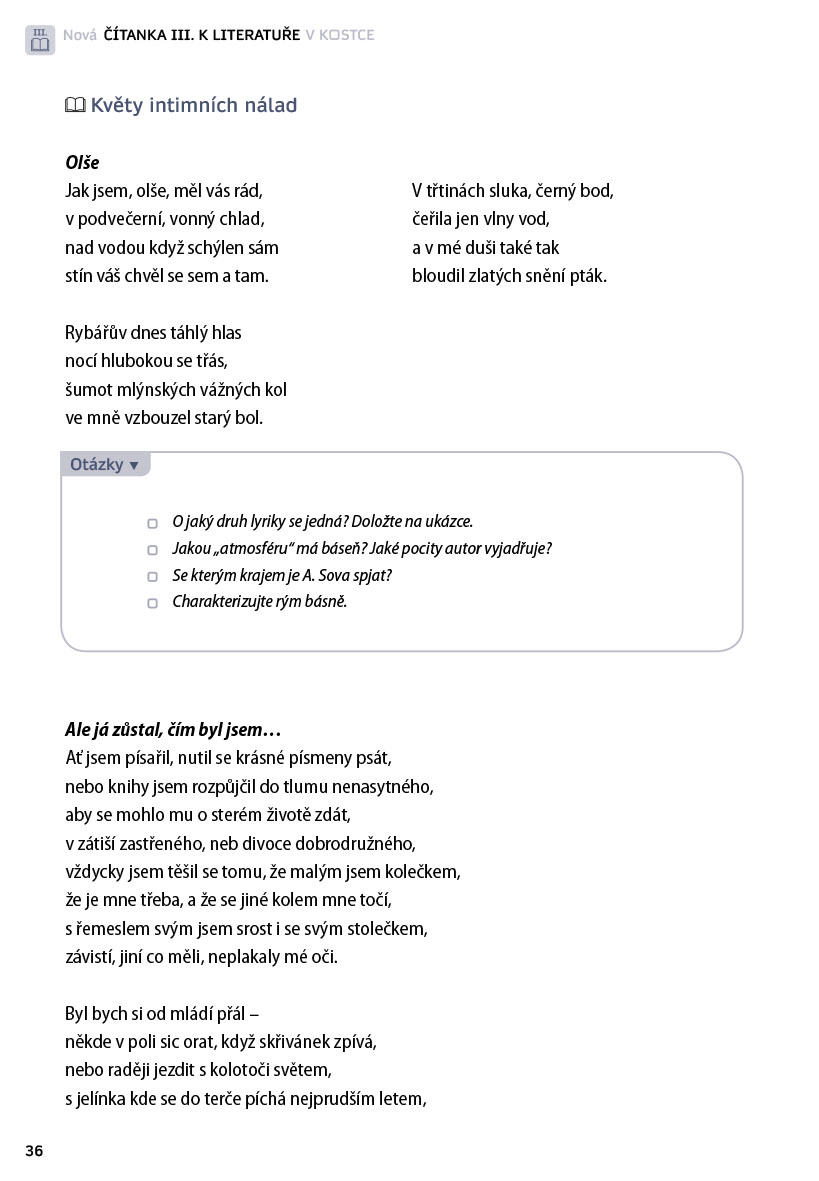 Nová čítanka III. k Literatuře v kostce pro SŠ