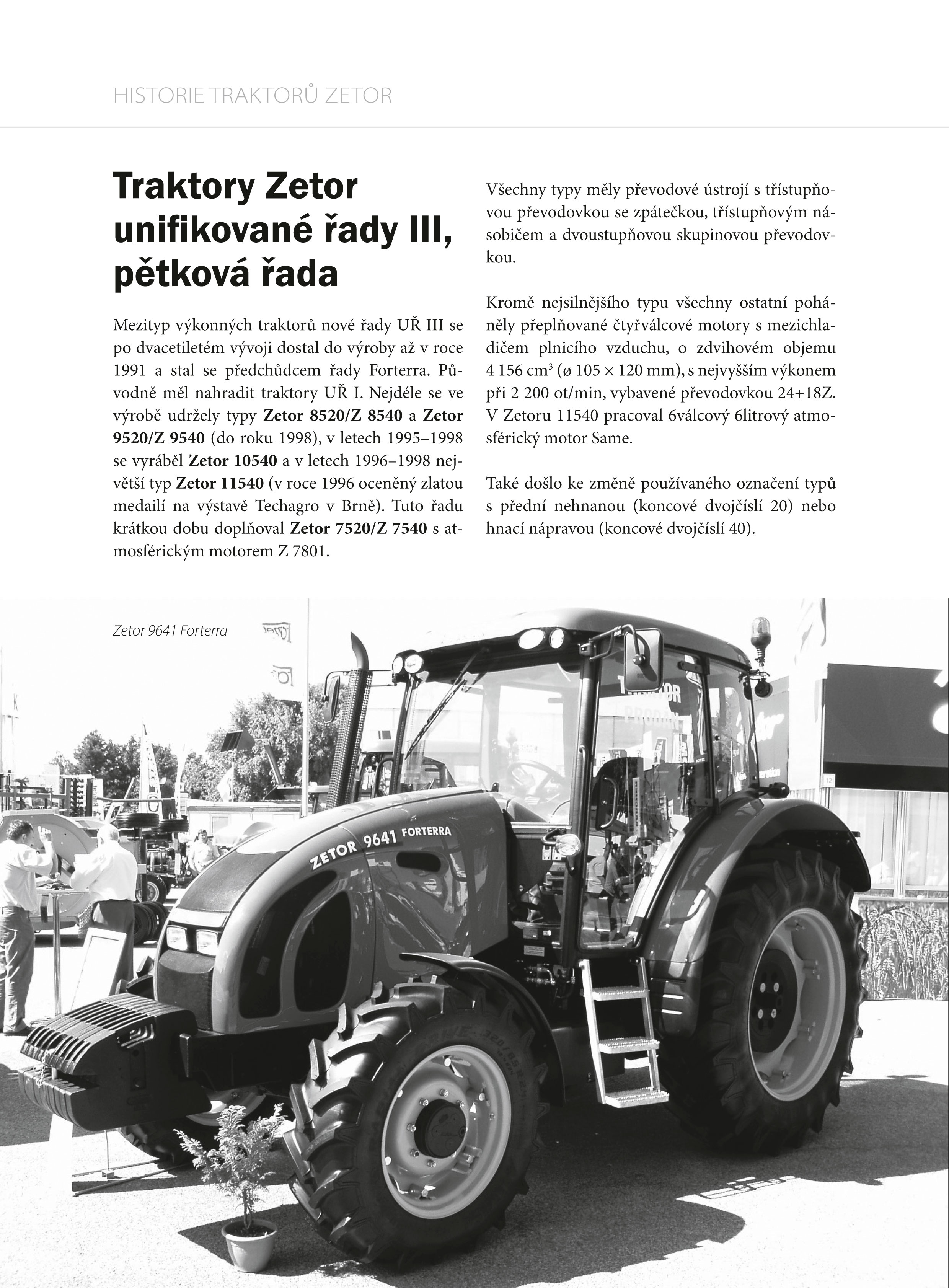 Historie traktorů Zetor