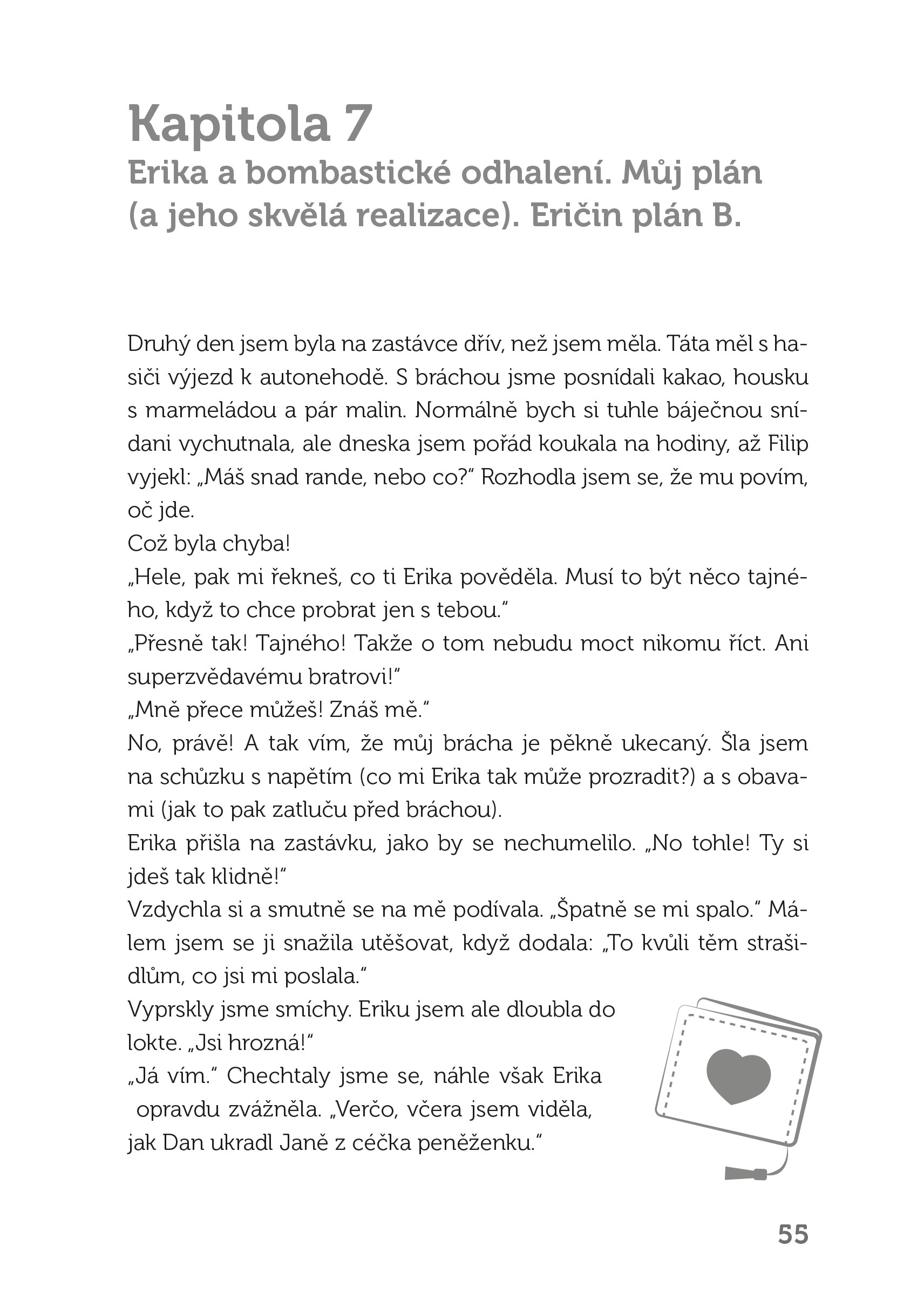 Veronika a srdíčka v deníku