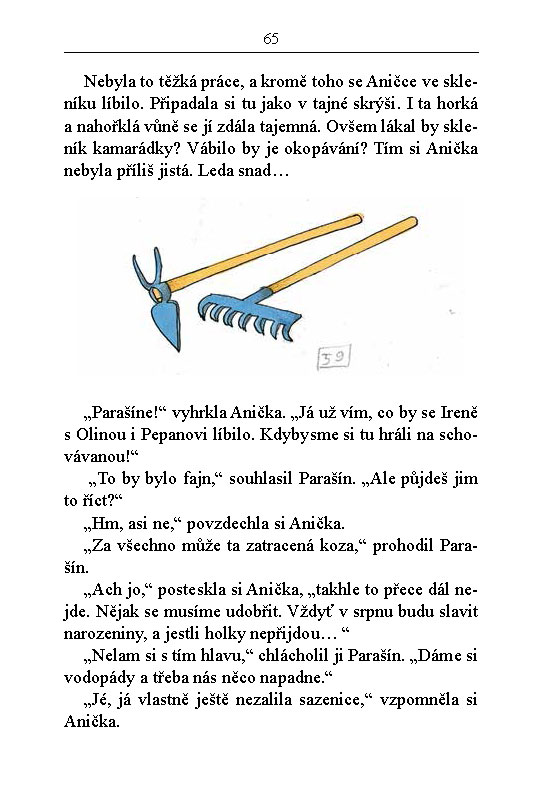 Anička v zahradě