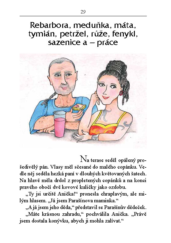 Anička v zahradě