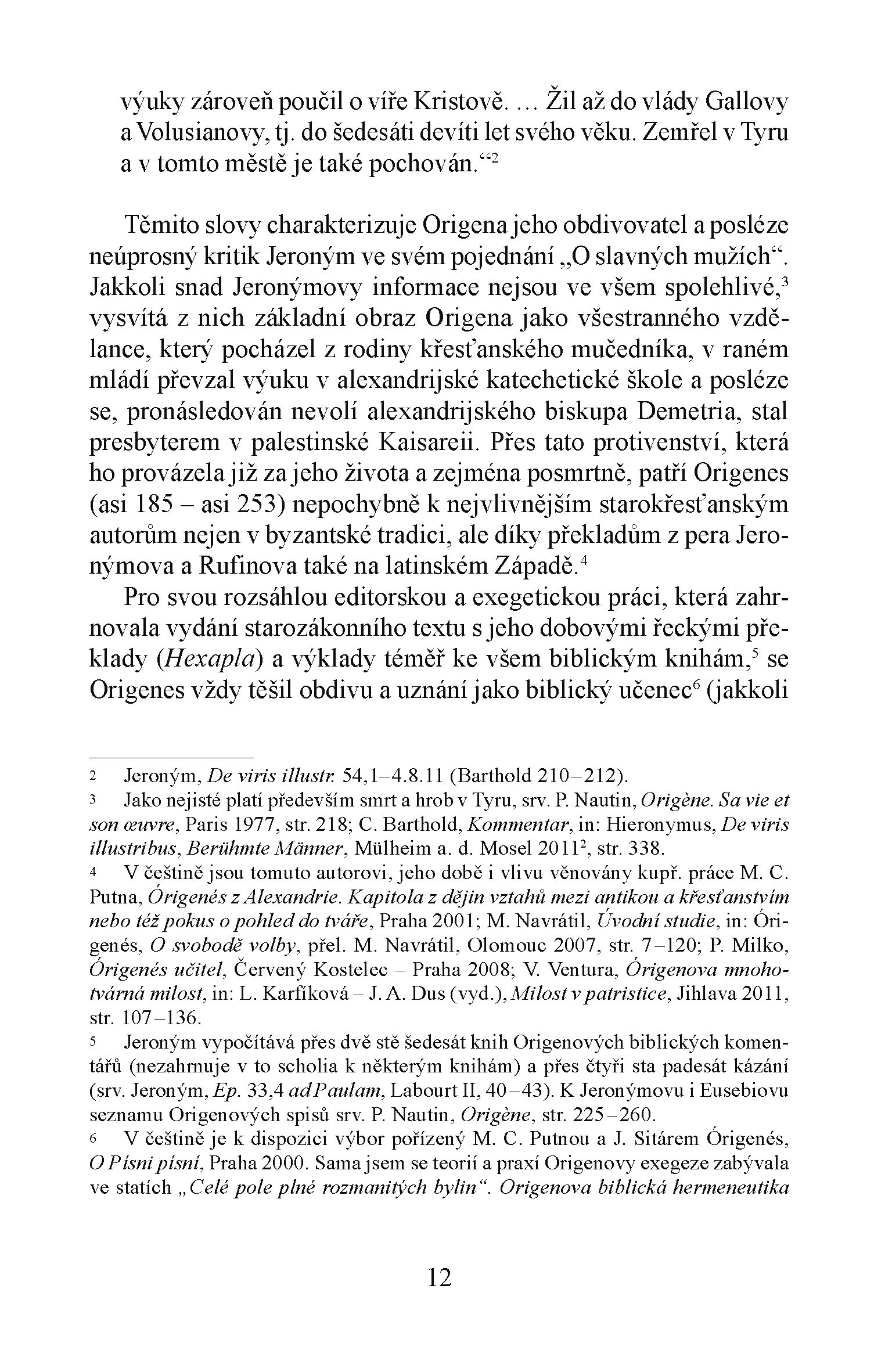 Duše, prozřetelnost a svoboda podle Origena