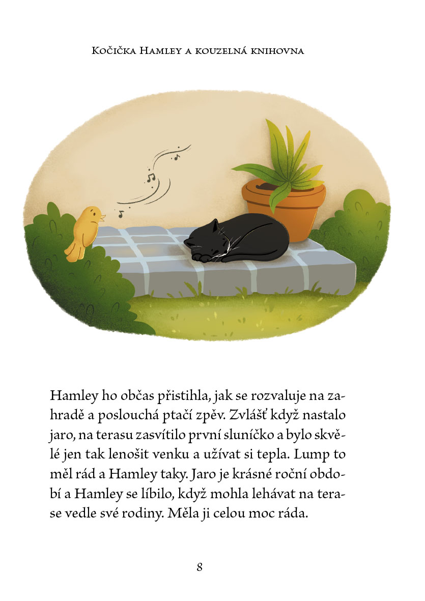 Kočička Hamley a kouzelná knihovna