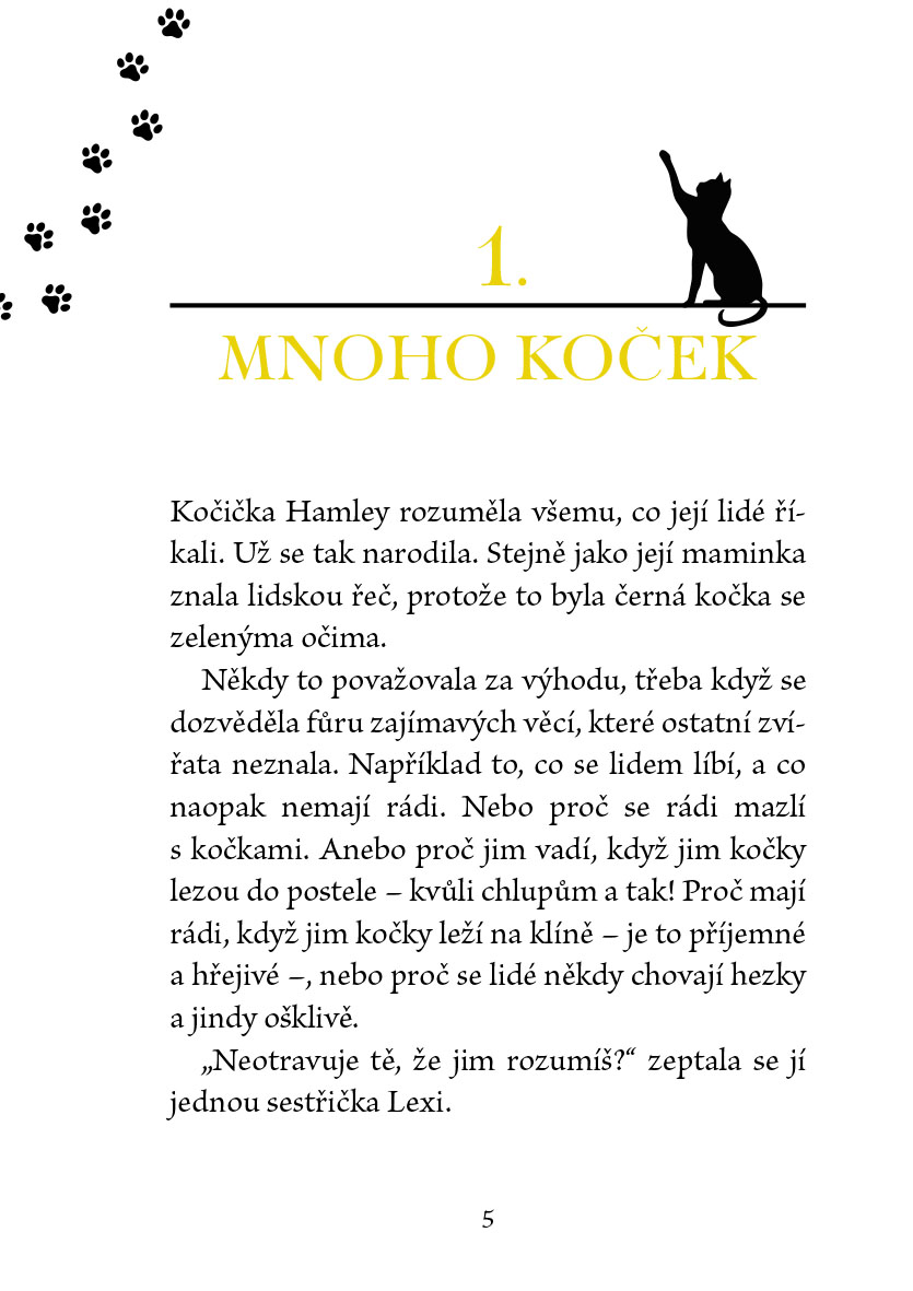 Kočička Hamley a kouzelná knihovna