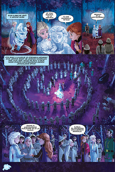 Ledové království II - filmový příběh jako komiks