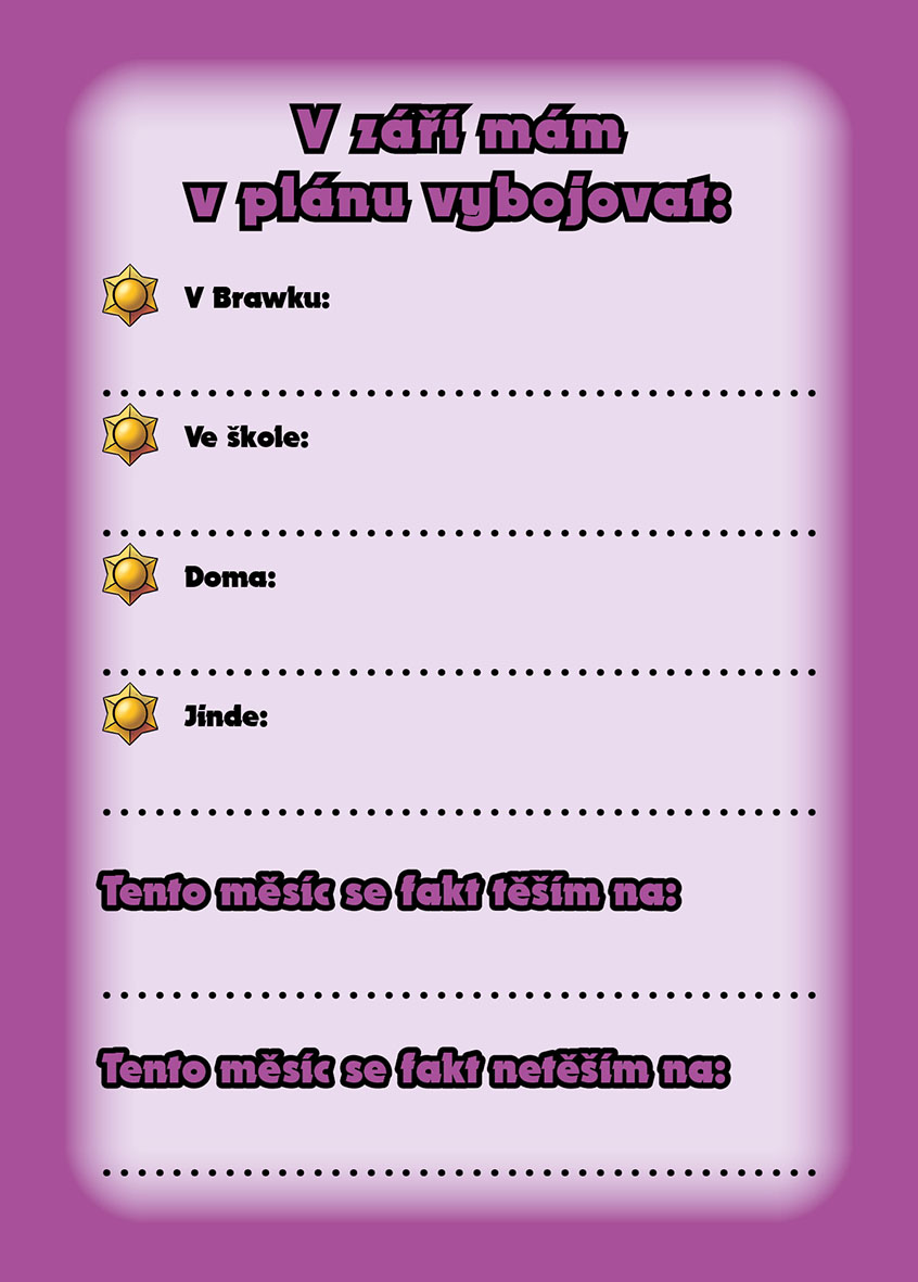 Školní zápisník pro Brawlstarsáky