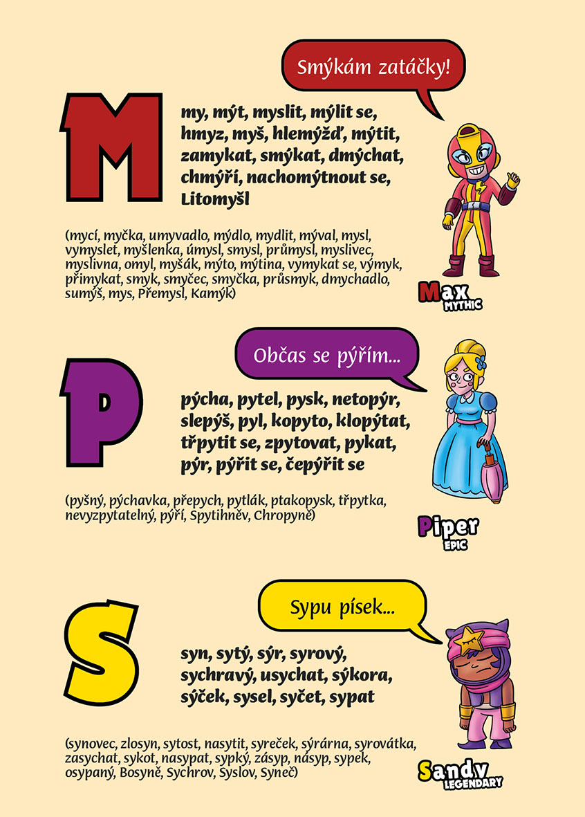 Školní zápisník pro Brawlstarsáky