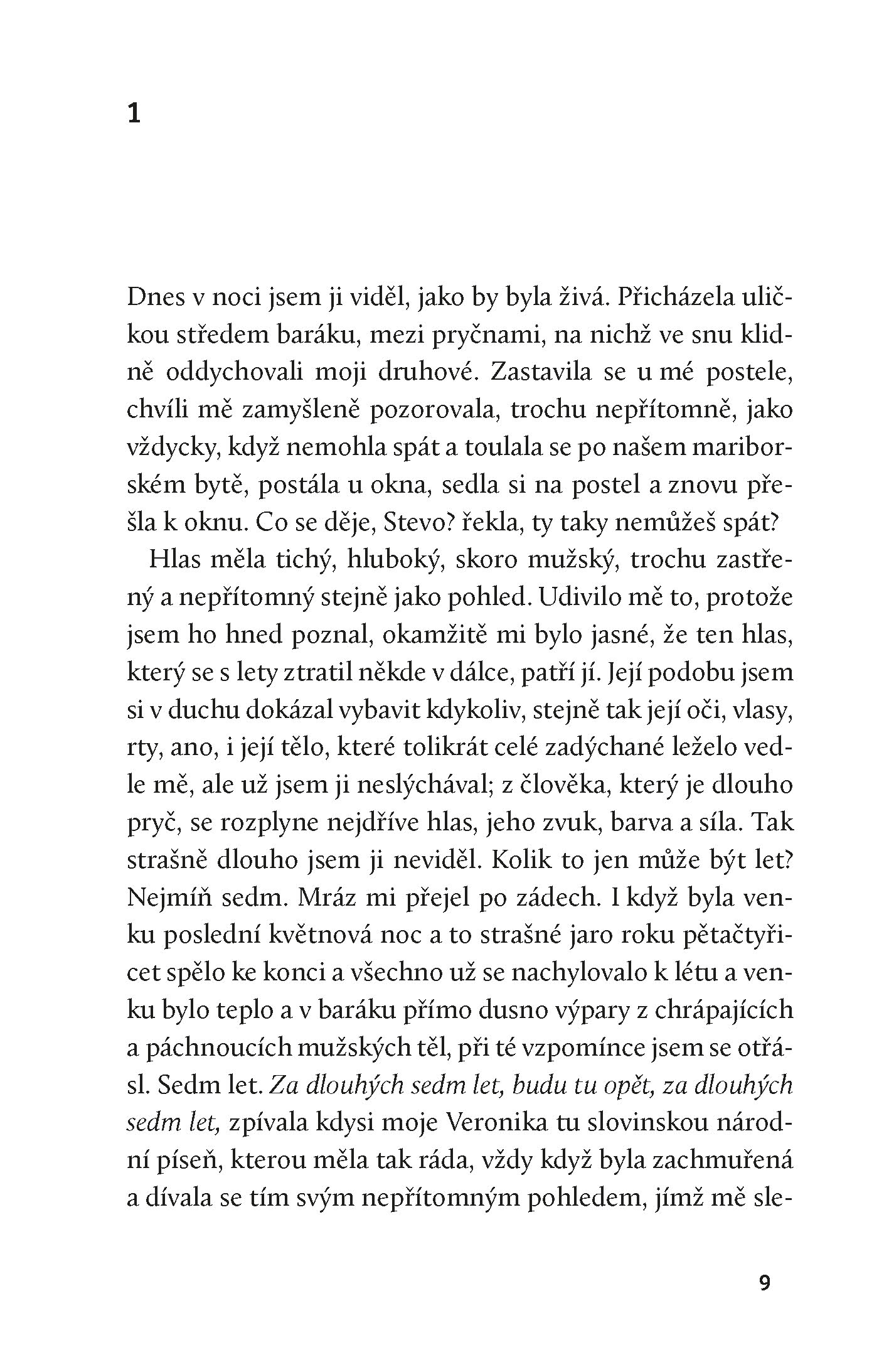 Dnes v noci jsem ji viděl