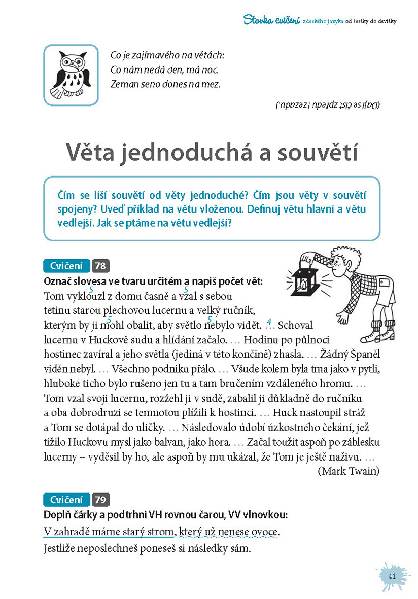 Stovka cvičení z českého jazyka od šestky do devítky