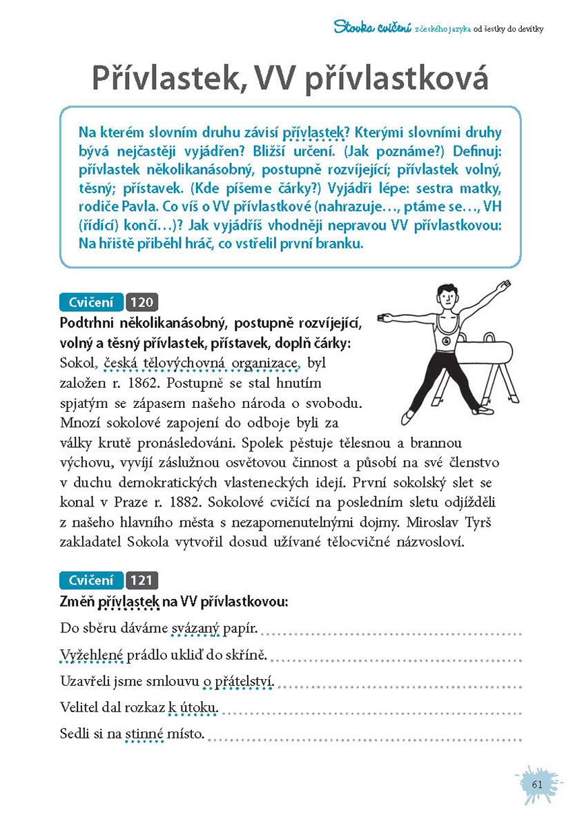 Stovka cvičení z českého jazyka od šestky do devítky