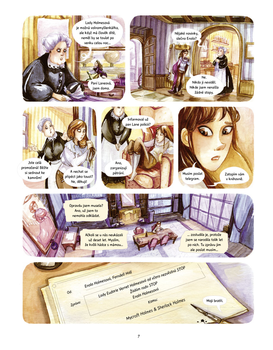 Enola Holmesová - Případ pohřešovaného markýze (komiks)