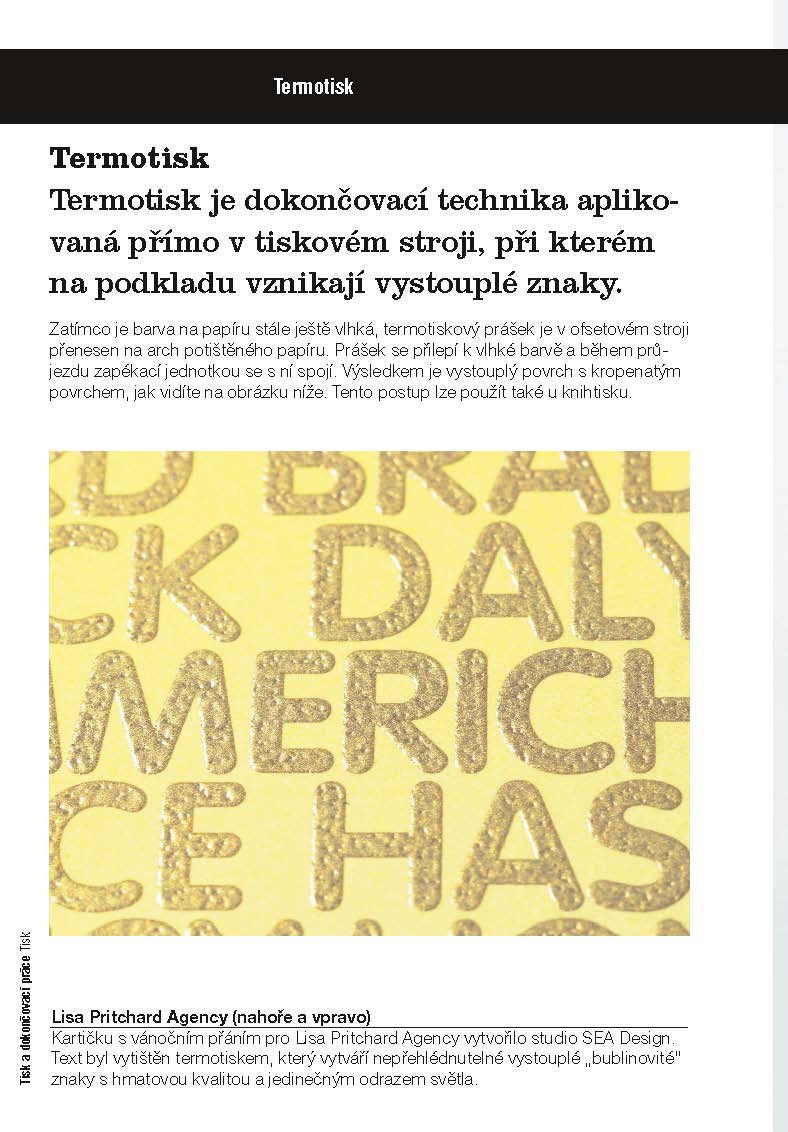 Tisk a dokončovací práce