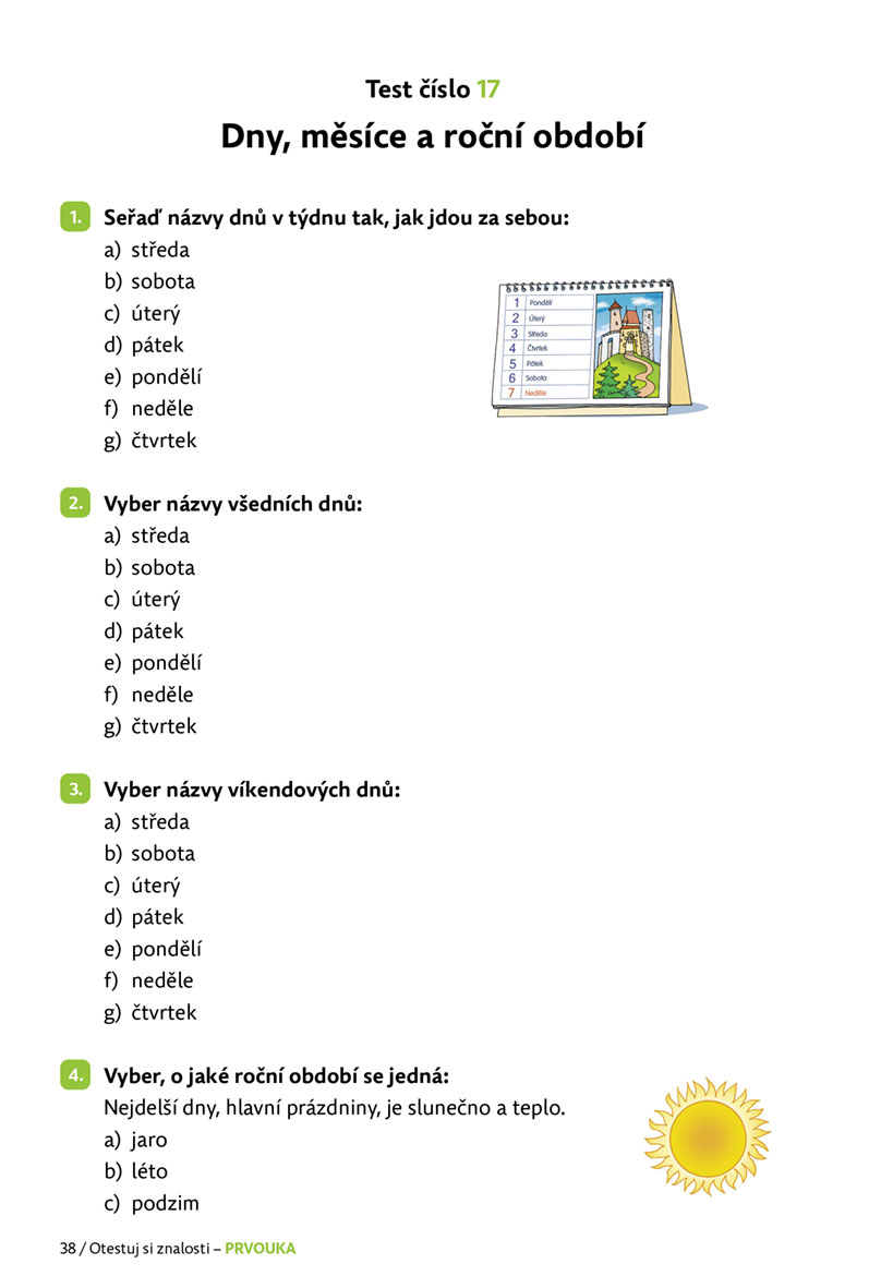 Otestuj si znalosti – Prvouka pro 2. třídu