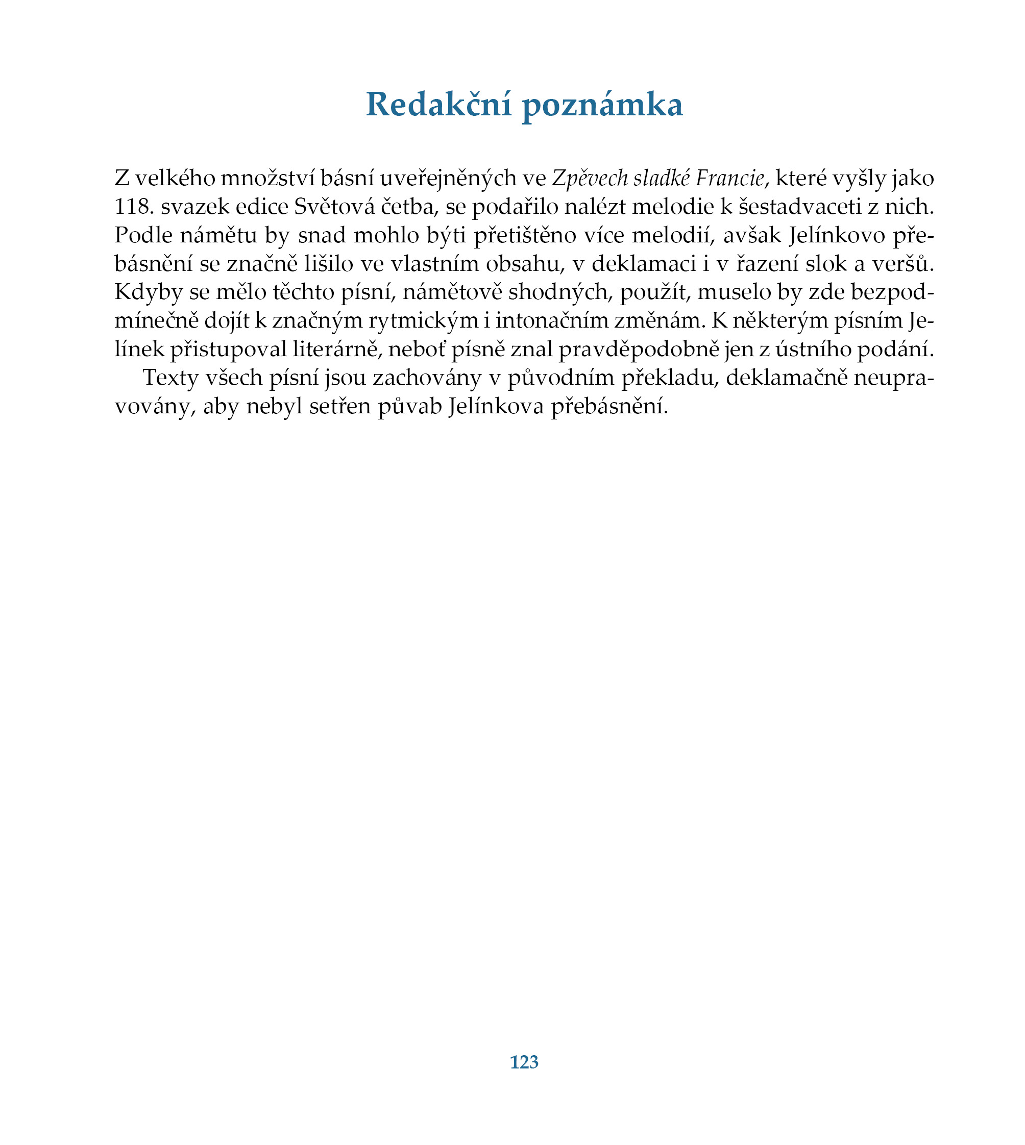 Zpěvy sladké Francie