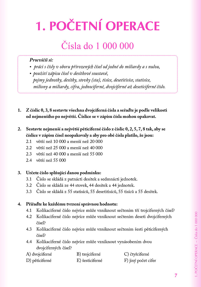 Přijímací zkoušky na víceletá gymnázia – matematika