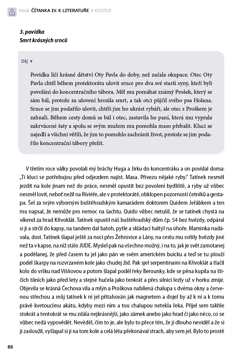 Nová čítanka IV. k Literatuře v kostce pro SŠ