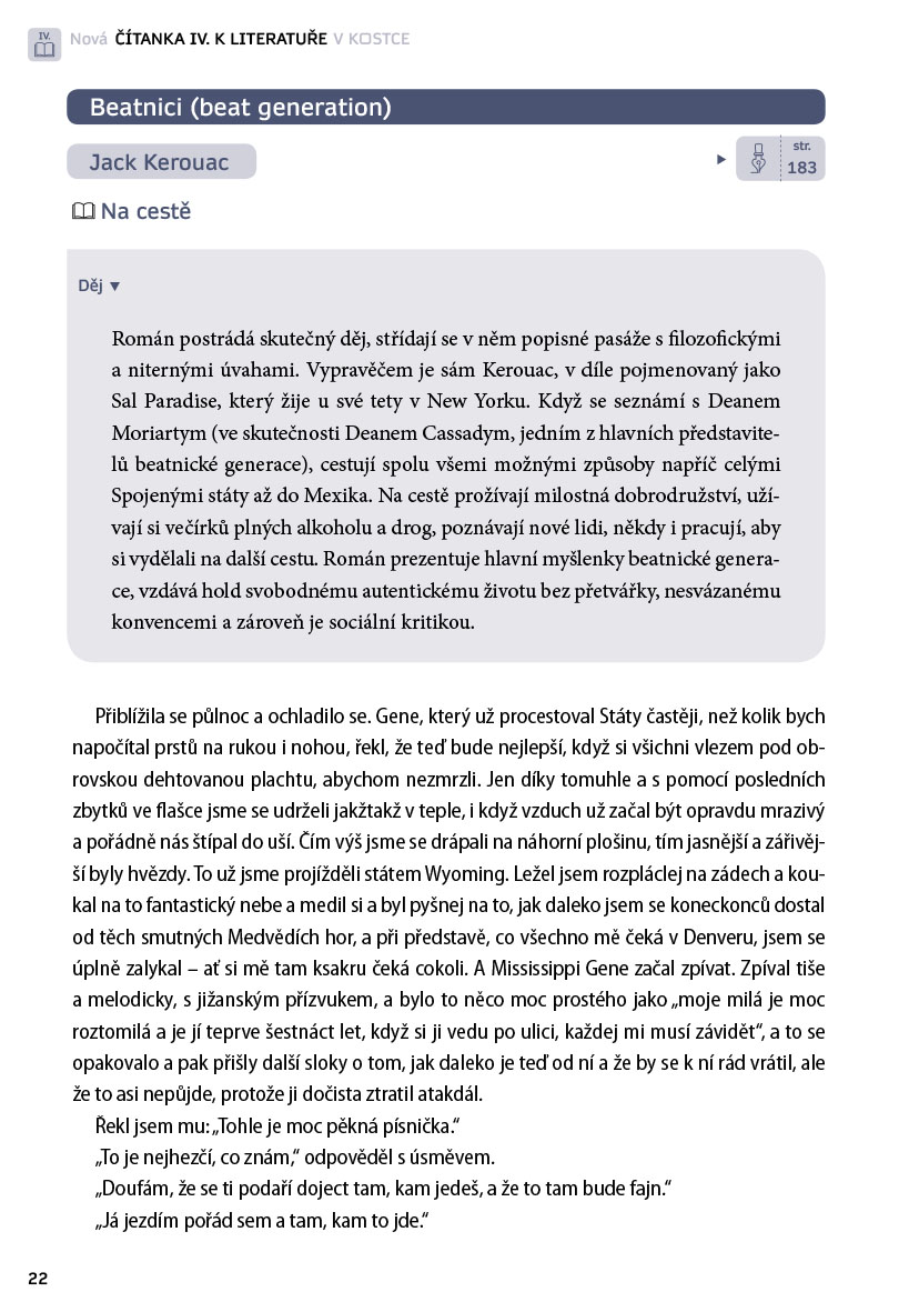 Nová čítanka IV. k Literatuře v kostce pro SŠ