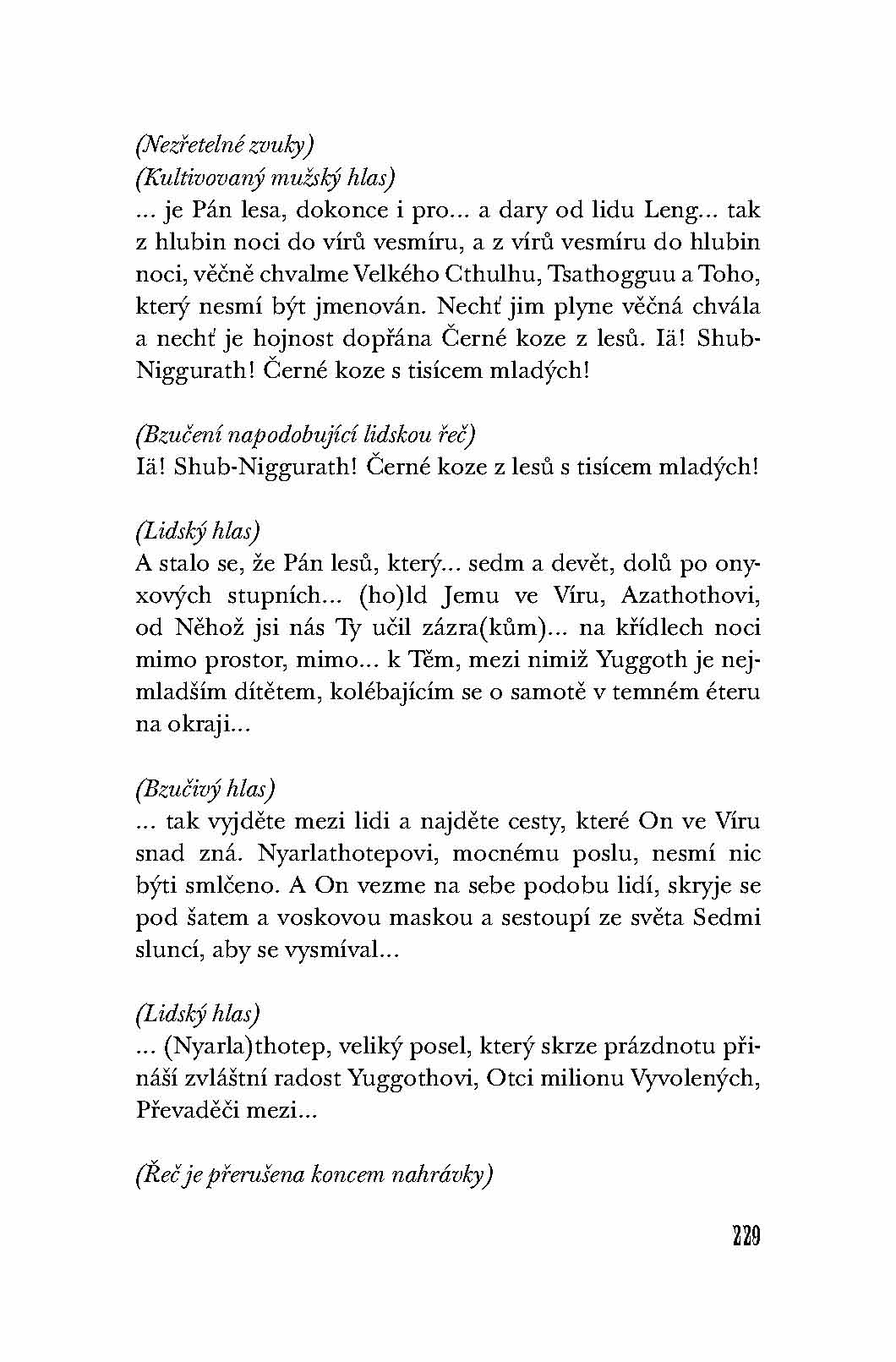 Volání Cthulhu - Spisy 3/II