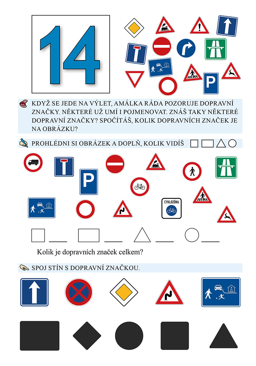 Domácí procvičování - matematika pro prvňáčky