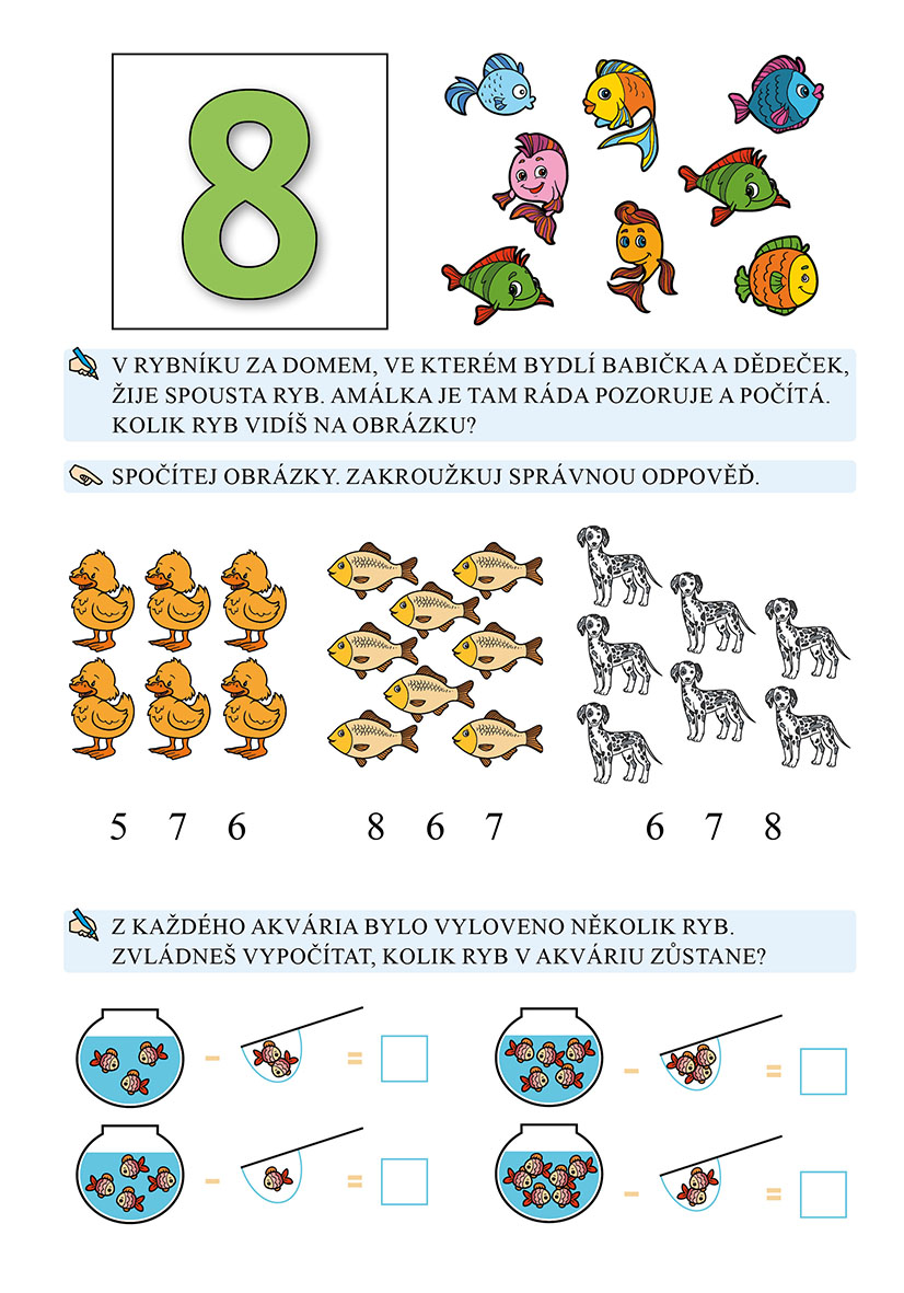Domácí procvičování - matematika pro prvňáčky