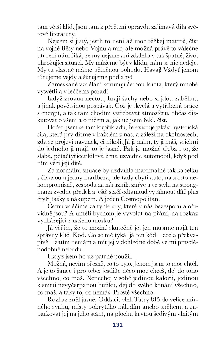 Krátká zpráva o stavu duše