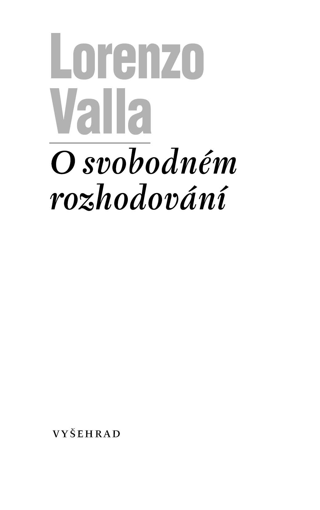 O svobodném rozhodování