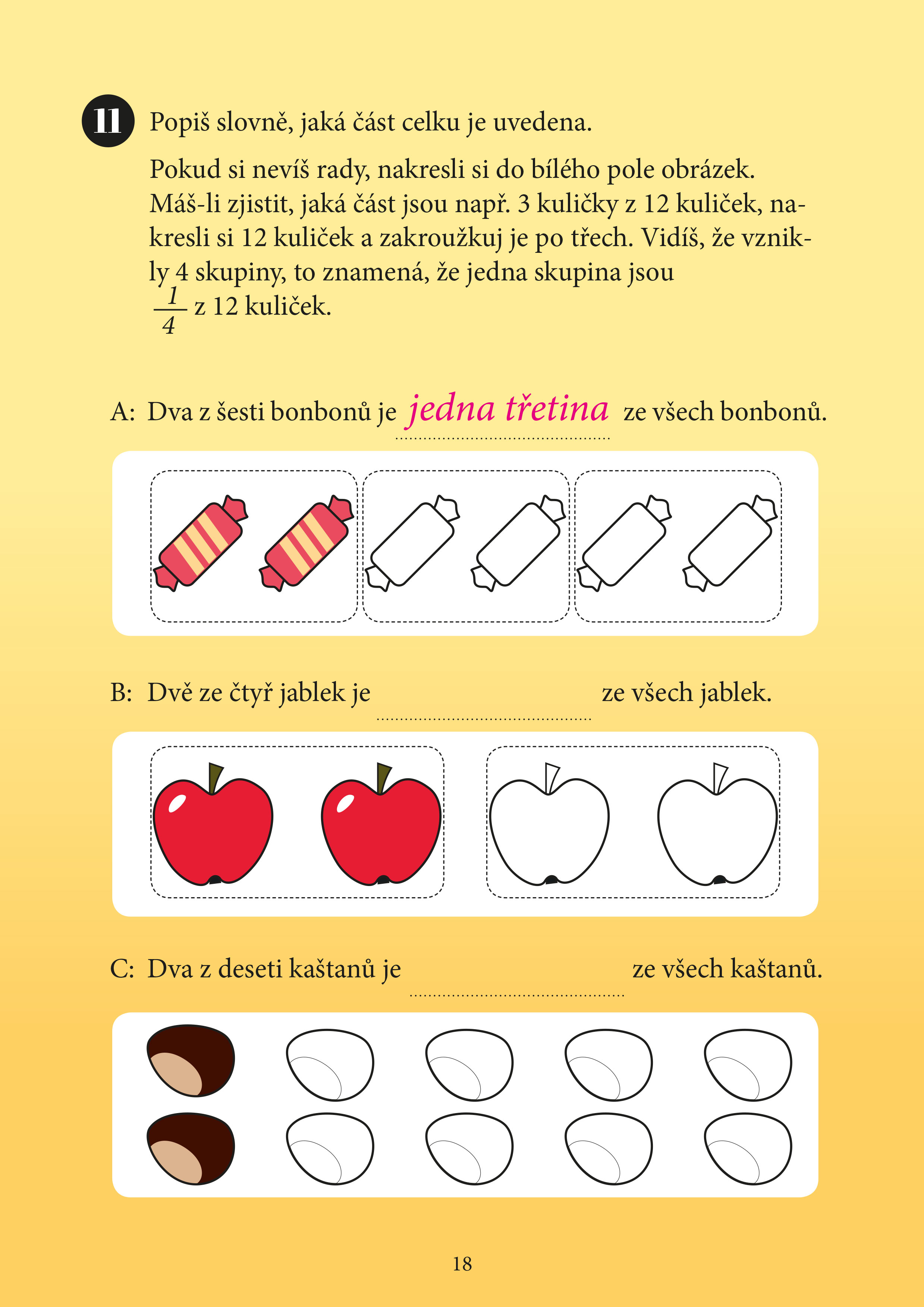 Mami, tati, já těm zlomkům nerozumím - 1 stupeň ZŠ