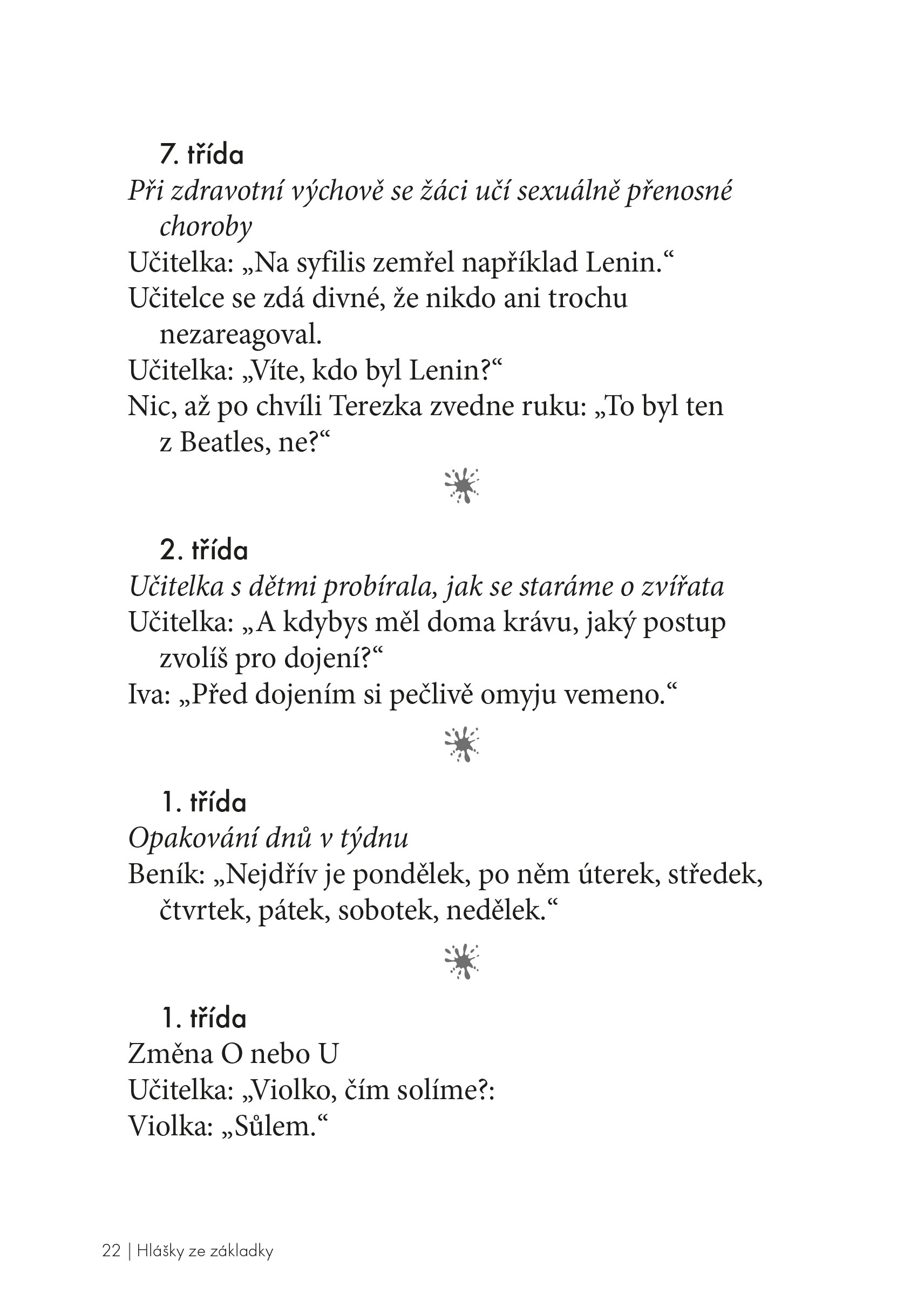 Hlášky ze základky