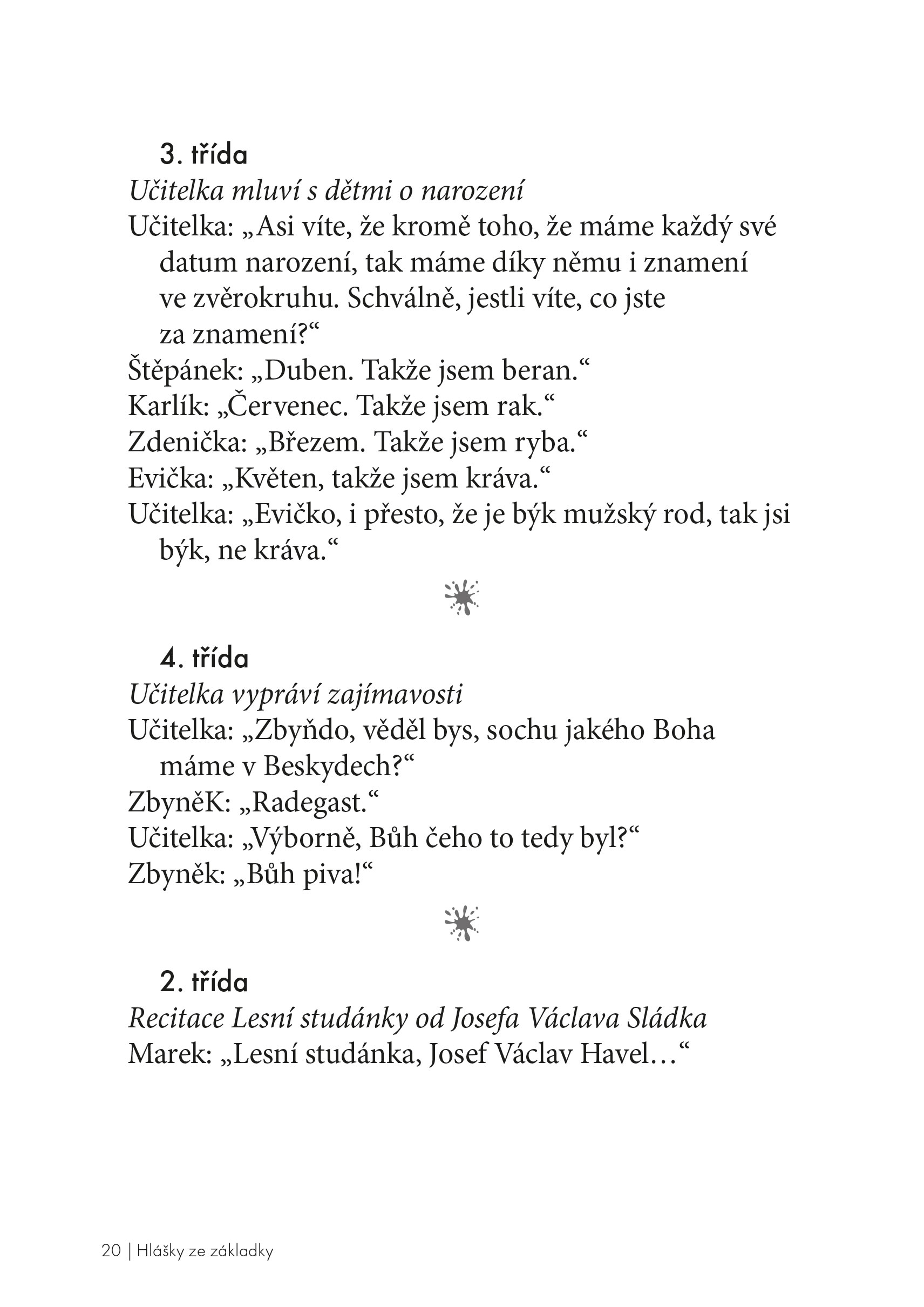 Hlášky ze základky