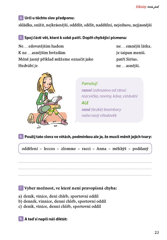 Diktáty trochu jinak pro 3. a 4. třídu ZŠ