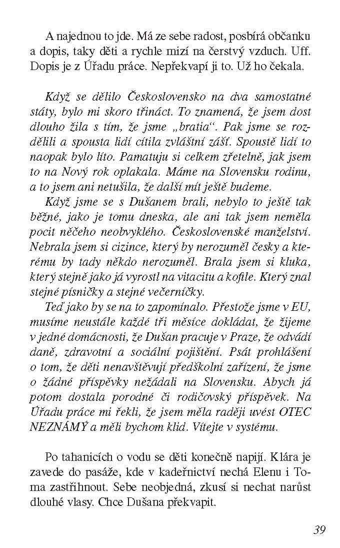 Klára nad propastí