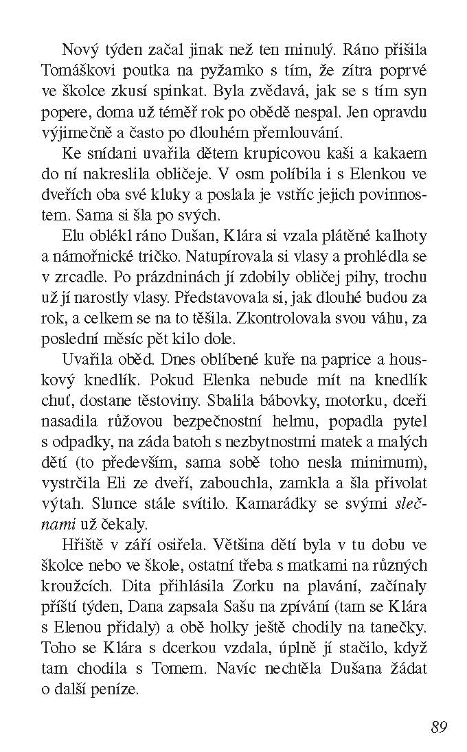 Klára nad propastí