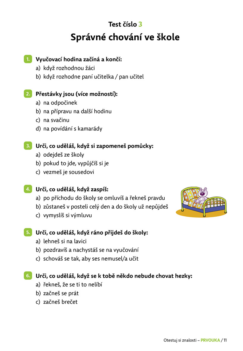 Otestuj si znalosti – Prvouka pro 3. třídu
