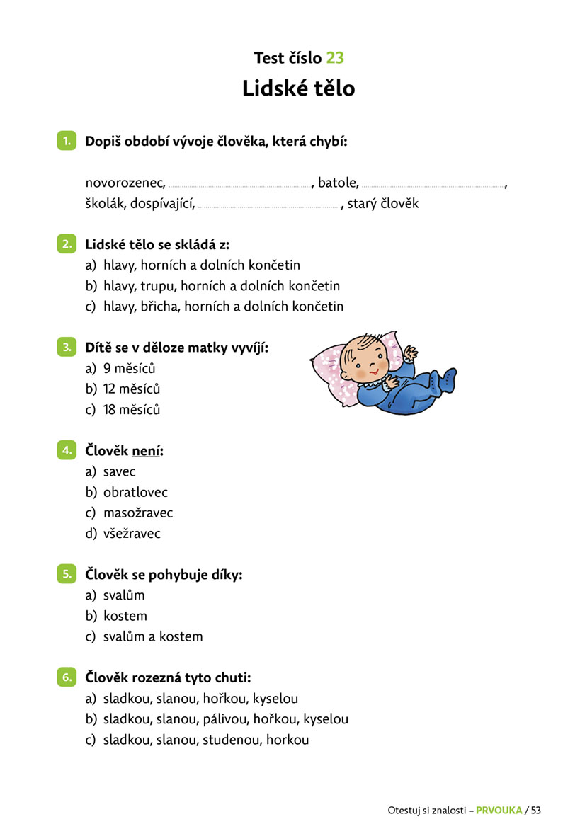 Otestuj si znalosti – Prvouka pro 3. třídu