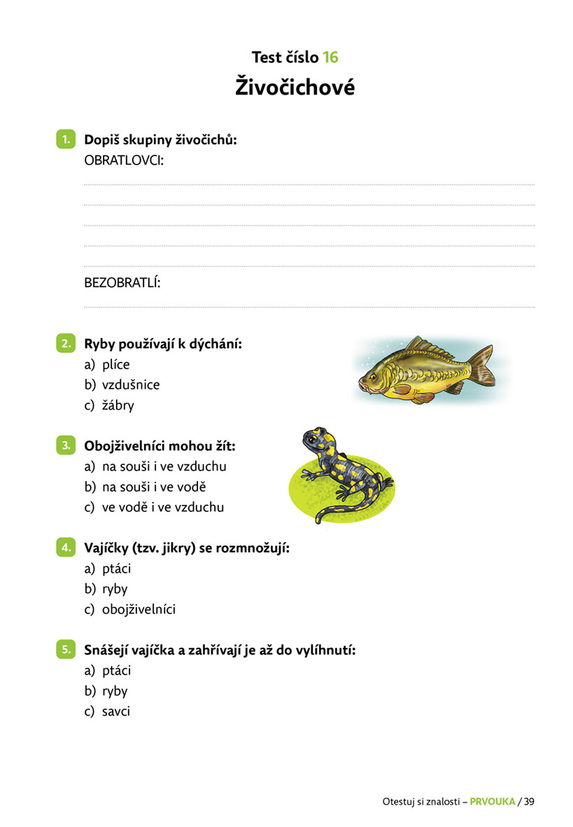 Otestuj si znalosti – Prvouka pro 3. třídu