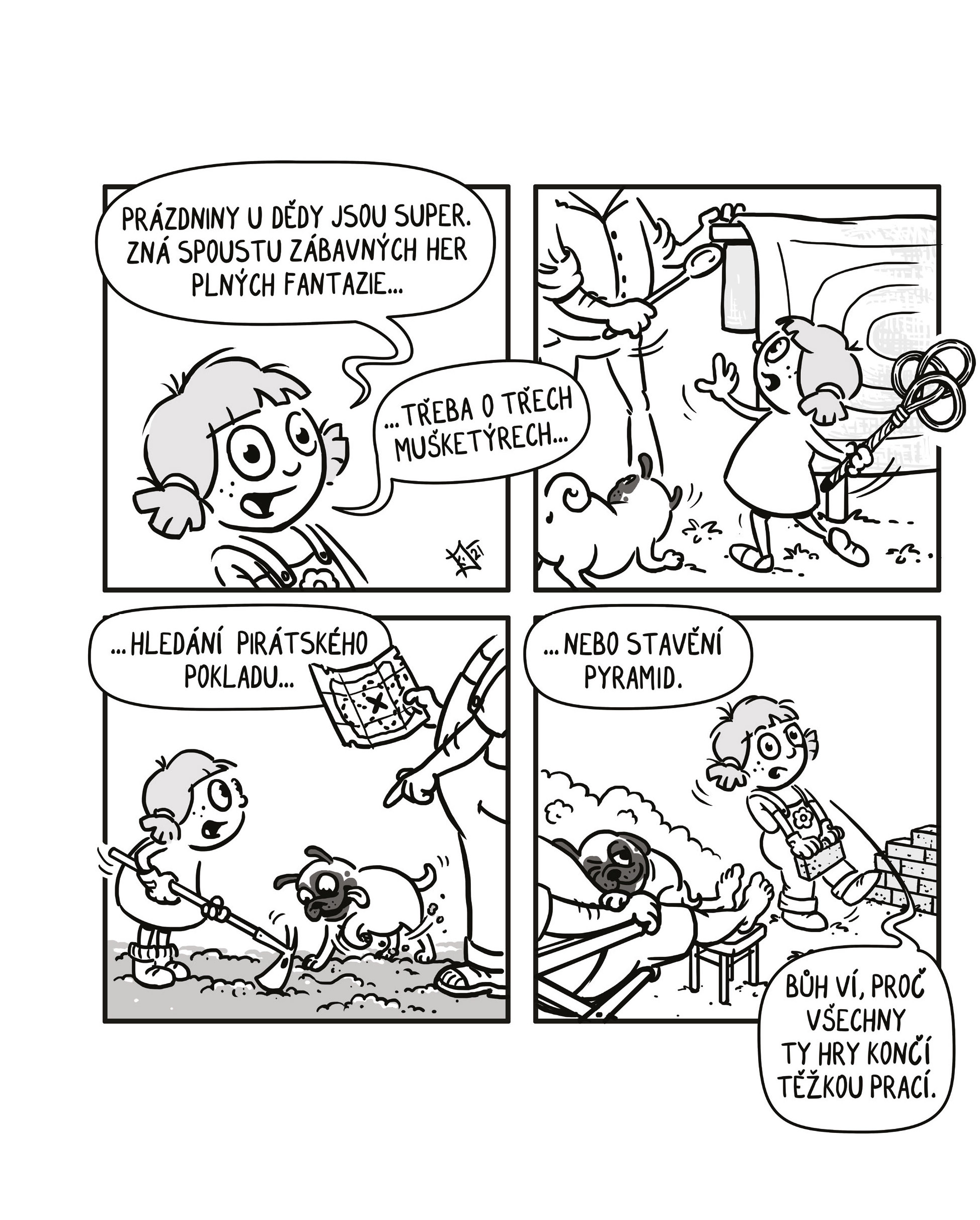 Kačka & Mops. Placatý komiks