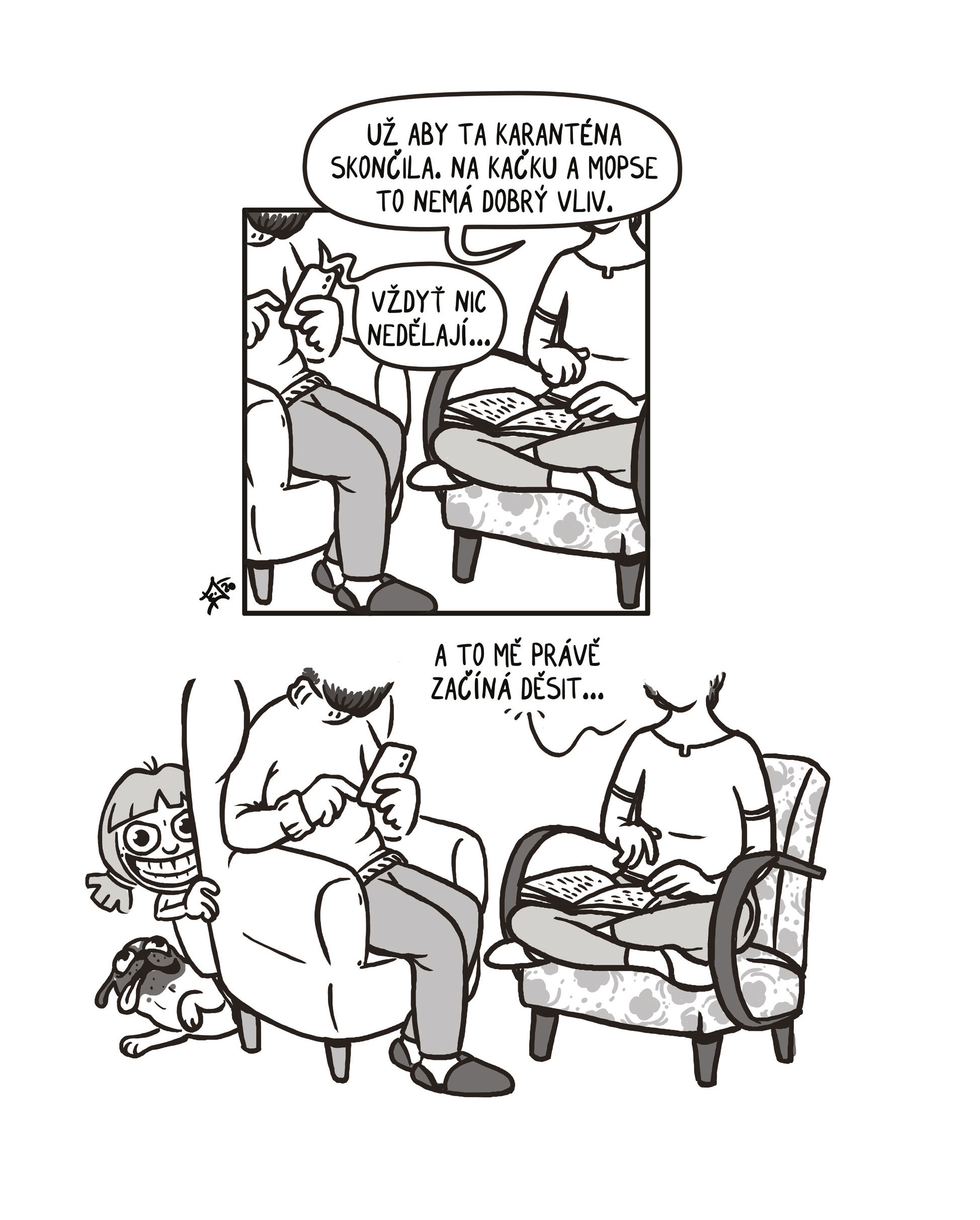Kačka & Mops. Placatý komiks