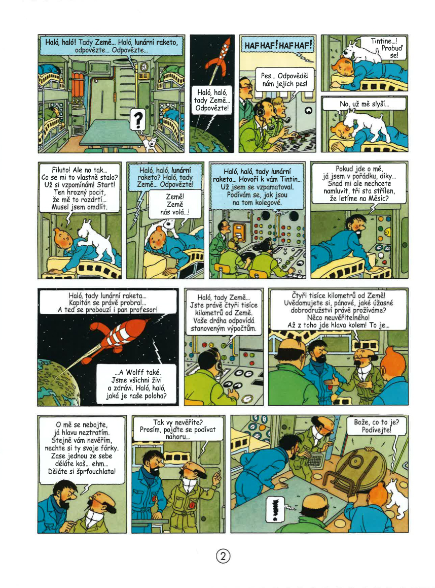 Tintin (17) - První kroky na Měsíci