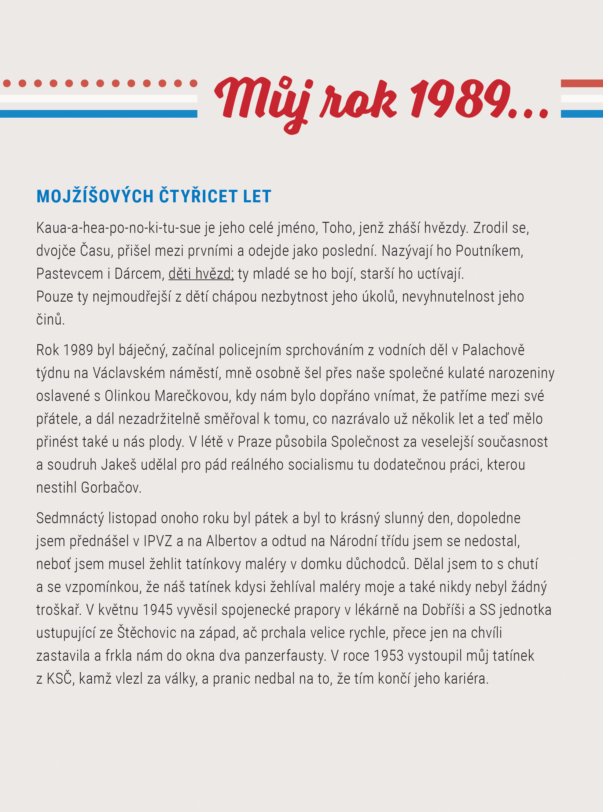 Můj rok 1989